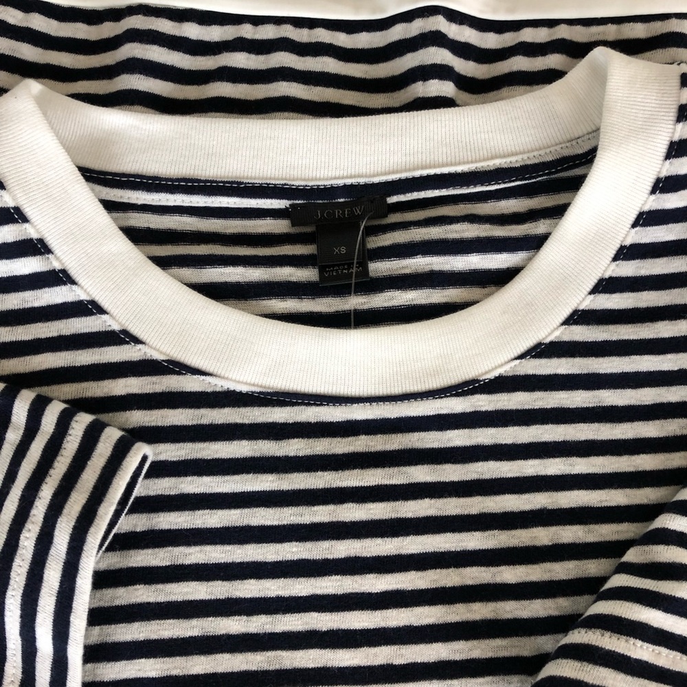 J.CREW * Pocket T-shirt bodysuit in stripe